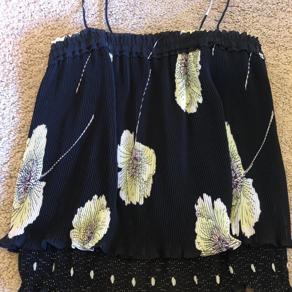 Black Floral Cami Top Medium - Dillard's